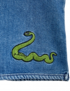 Preview: MINI RODINI Jeansweste - blau
